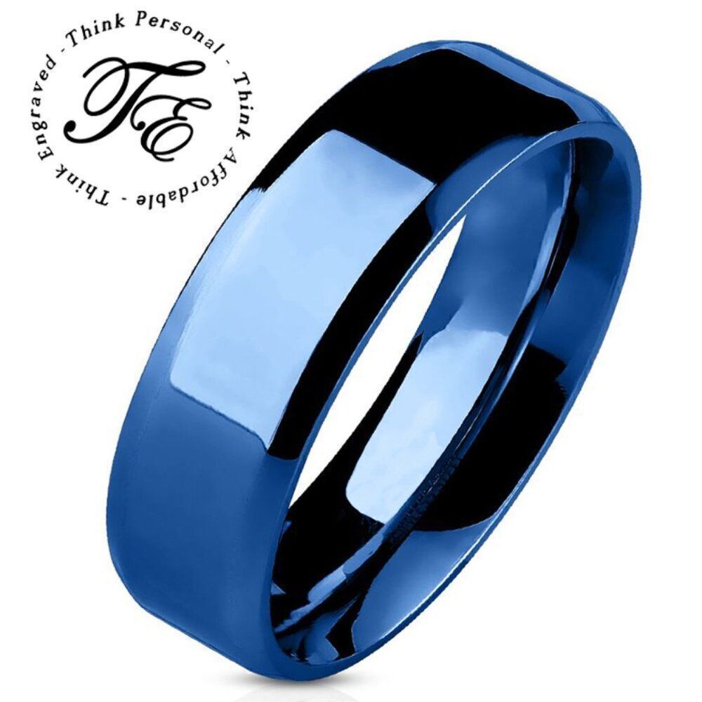 Men's Blue Wedding Band or Promise Ring Sizes 6-14